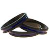 2ndAmendmentSurplus.com Thin Blue Line Wristband Silicone Bracelet 3 Pack Lives Matter view 1