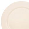 OCCASIONS 50 Ivory Plastic Plates for Wedding & Party, Heavyweight Fancy Disposable - 25 x 10.5" Dinner + 25 x 6.25" Dessert (25 Guests, Plain Ivory) view 4