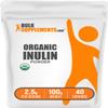 BulkSupplements.com Organic Inulin Powder - Inulin Supplement, Soluble Fiber Powder - Vegan & Gluten Free - 2.5g per Serving, 100g (3.5 oz) (Pack of 1) view 1