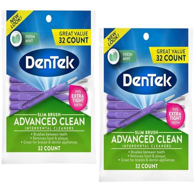 DenTek - Slim Brush Interdental Cleaners - 32PK - Pack of 2 by DenTek