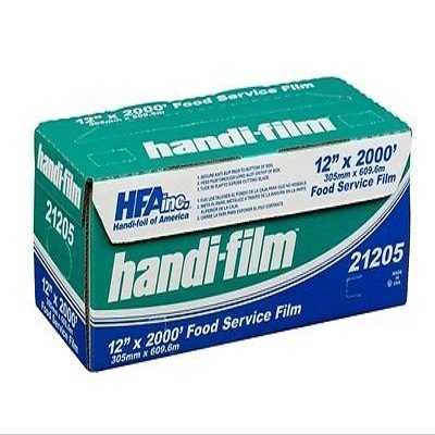 Handi-Foil of America Handi-Film 12" x 2000' Food Service Plastic Cling Film Storage Wrap (pack of 1)