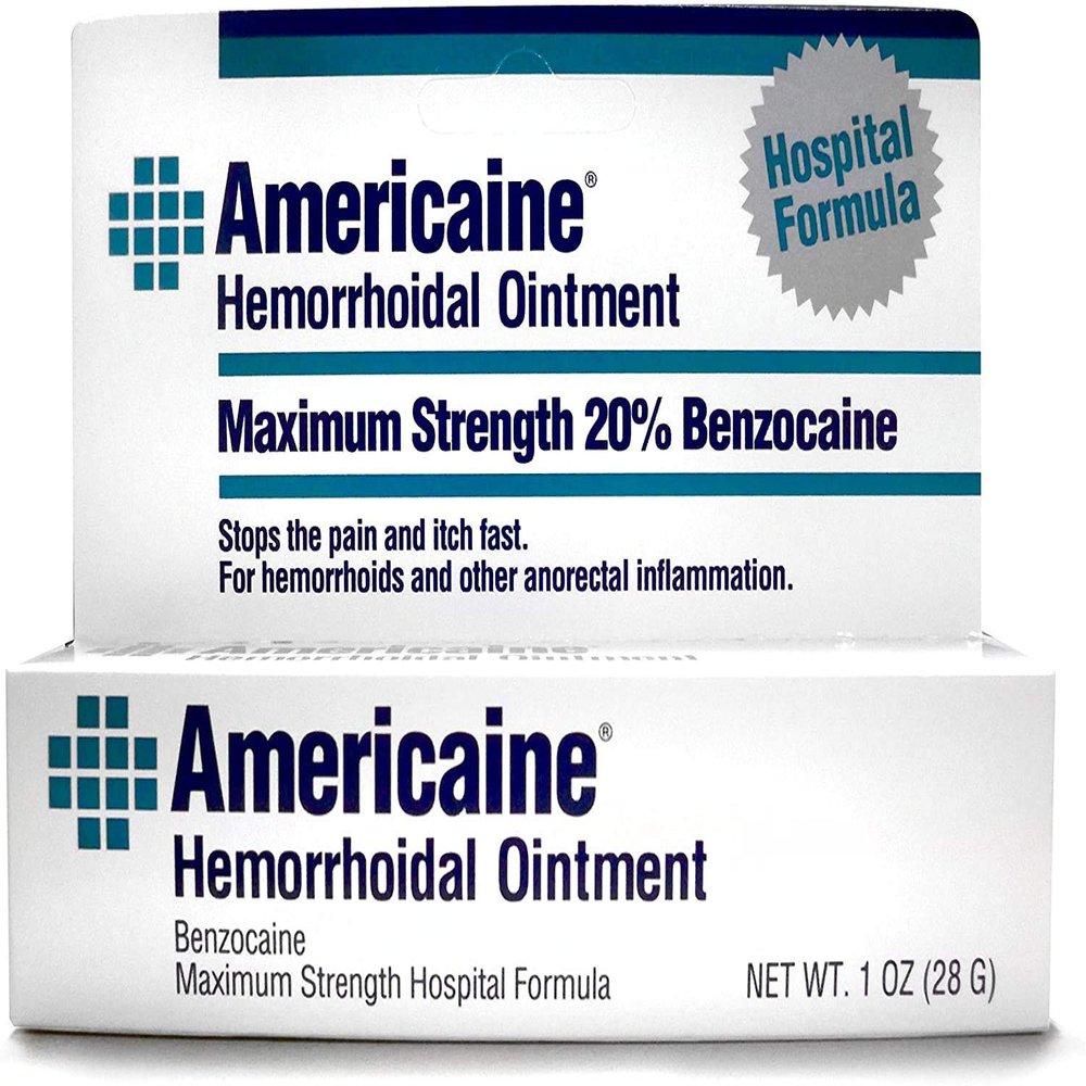 Americaine Hemorrhoidal Ointment, Maximum Strength, 1 oz, 2-Pack