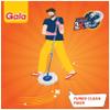 Gala Spin Mop Extendable Handle/Stick Rod with Microfiber Refill (150750), White & Blue Finish view 2