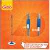 Gala Spin Mop Extendable Handle/Stick Rod with Microfiber Refill (150750), White & Blue Finish view 4