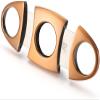 ALASKA BEAR - Antique Bronze Cigar Cutter Stainless Steel Guillotine Double Cut Blade in Black Gift Pouch view 4