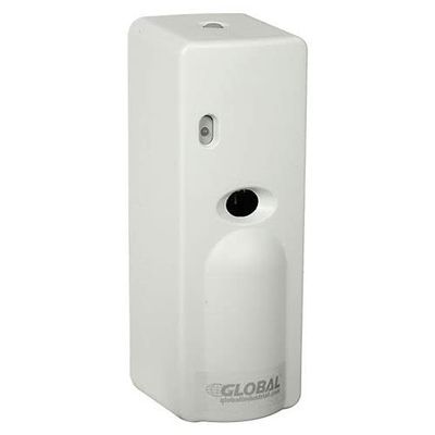 Global Industrial Automatic Air Freshener Dispenser Starter Kit, 1 Dispenser & 12 Refills, Fresh Linen