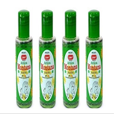 Bakson's Sunny Arnica Montana Hair Oil With JAC - 100ml (Pack of 4) by Baksons