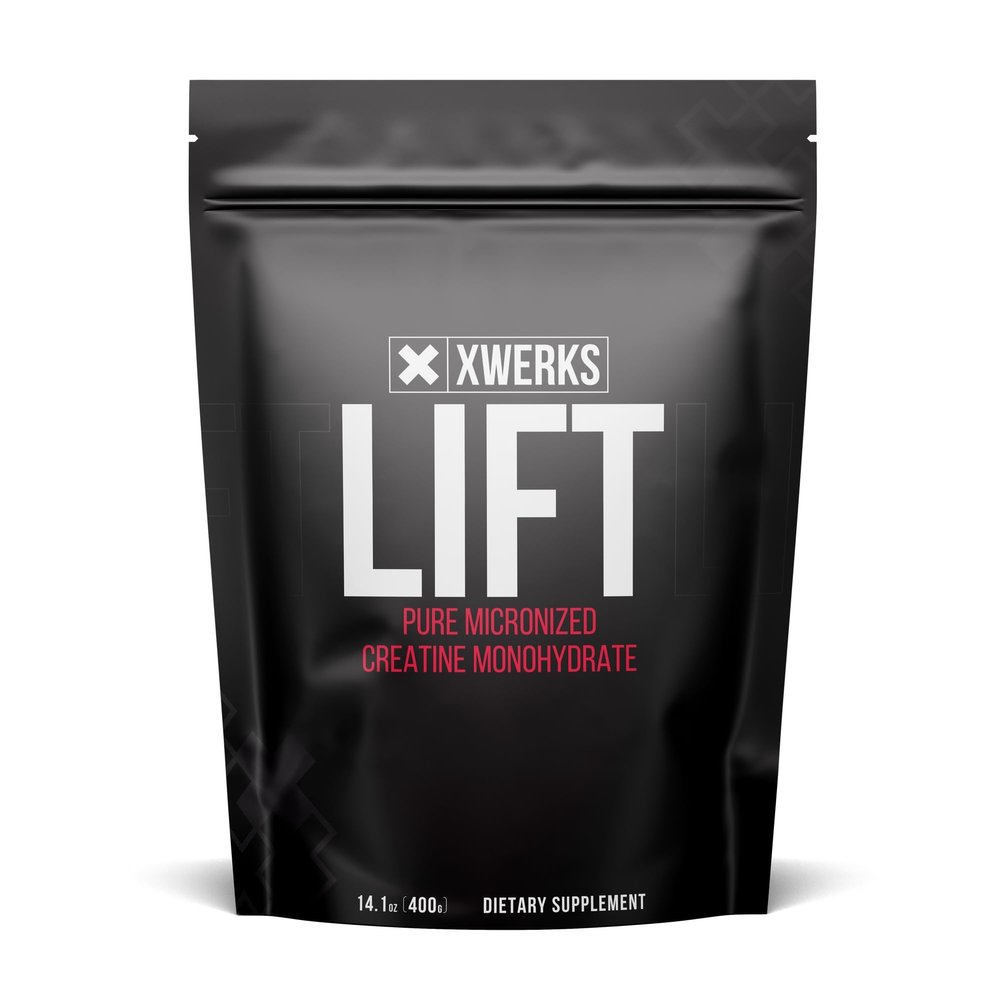 Xwerks Lift Creatine Monohydrate Powder, Micronized and Unflavored with 80 Servings, 5000mg, 5g Per Scoop, Highly Soluble Pre Workout Creatine for Women and Men, Muscle Power and Training Endurance