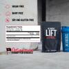 Xwerks Lift Creatine Monohydrate Powder, Micronized and Unflavored with 80 Servings, 5000mg, 5g Per Scoop, Highly Soluble Pre Workout Creatine for Women and Men, Muscle Power and Training Endurance view 2