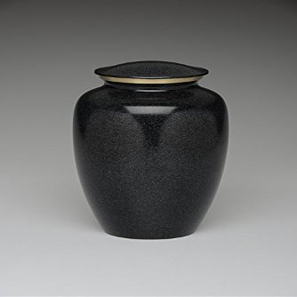 Brass Cremation Urn - Black - Adult Wholesale Case of 4 For Resale
