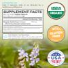 USDA Organic Goat's Rue - Increase Milk Supply for Breastfeeding & Herbal Lactation Support - Aid for Mothers - Non-GMO Goats Rue Lactation Supplement - 60 Vegan Capsules (No Pills, Tea, or Cookies) view 3