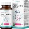 USDA Organic Lactation Supplement - Increase Milk Supply with Herbal Breastfeeding Support - Aid for Mothers - Organic: Fenugreek Seed, Fennel & Milk Thistle - 60 Vegan Capsules (No Pills or Cookies) view 1