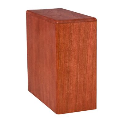 Wood Cremation Urn - Cherry Bookshelf