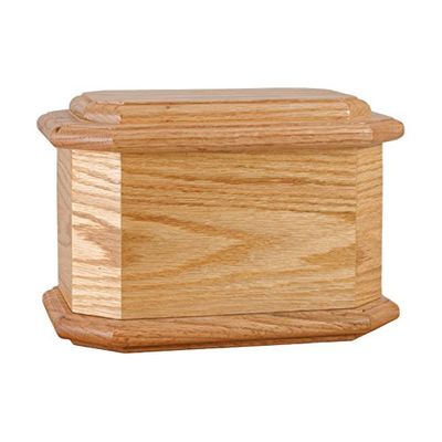 Wood Cremation Urn - Oak Diplomat