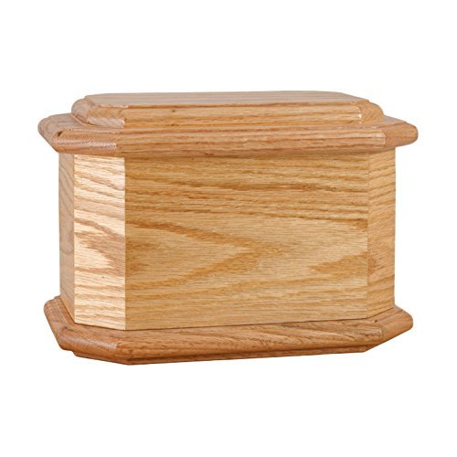 Wood Cremation Urn - Oak Diplomat