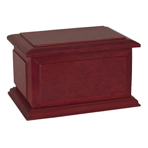Wood Cremation Urn - Boston Rosewood