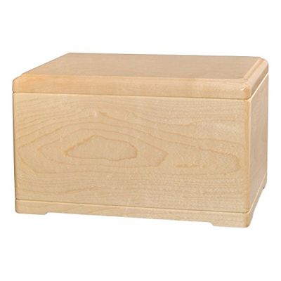 Wood Cremation Urn - Maple Designer