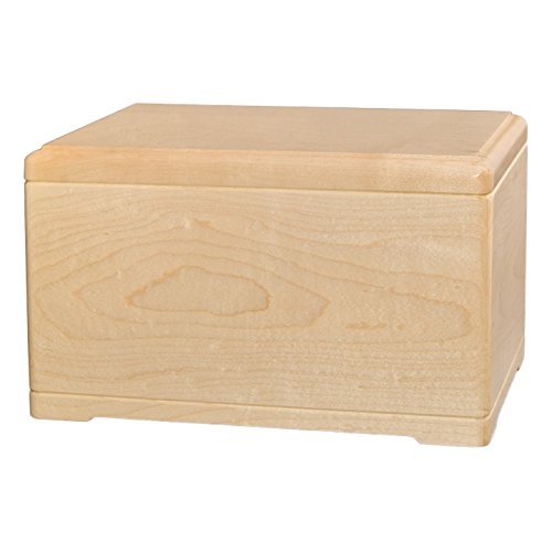 Wood Cremation Urn - Maple Designer