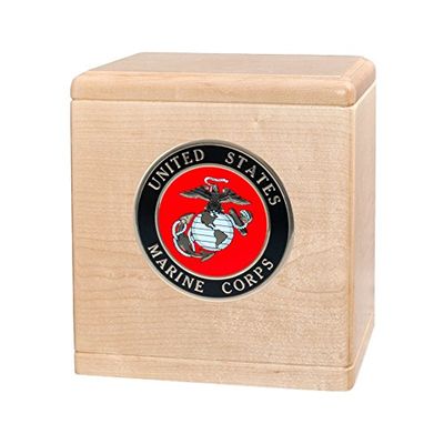 Wood Cremation Urn - Maple Freedom Military (Air Force)
