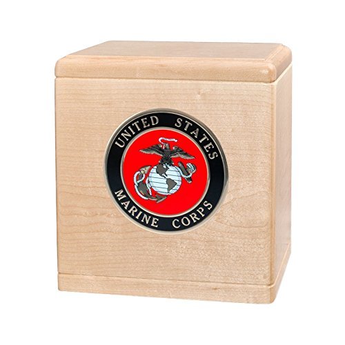 Wood Cremation Urn - Maple Freedom Military (Air Force)