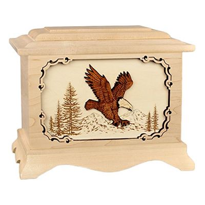Wood Cremation Urn - Maple Eagle Ambassador