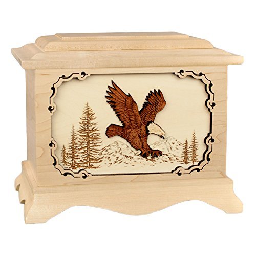 Wood Cremation Urn - Maple Eagle Ambassador