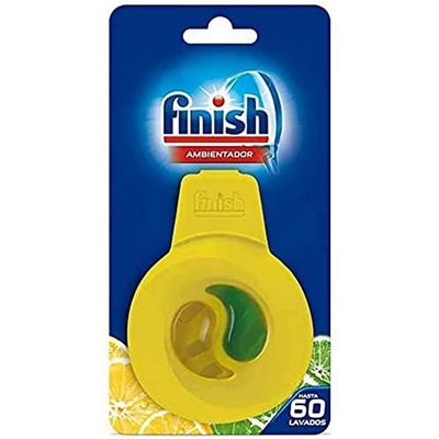 Finish Dishwasher Air Freshener with Anti-Odor Technology, Lime-Lemon Scent, Up to 60 Washes
