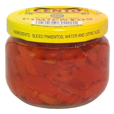 Cento Pimientos Sliced, 4-Ounce Jars (Pack of 12) by Cento