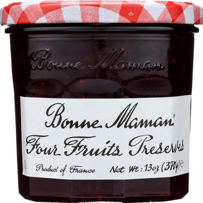 Bonne Maman Four Fruits Preserves, 13-Ounce Jars (Pack of 6) by Bonne Maman