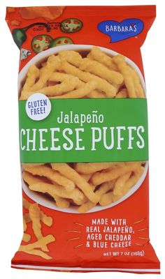 Barbara's Cheese Puffs, Jalapeno, 7 Ounce (Pack of 12) by BARBARA'S