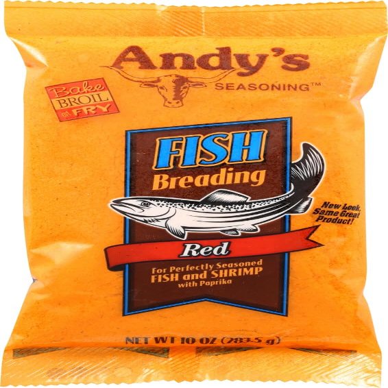 Andy's Fish Breading Red, 10-Ounces (Pack of 12) by Andy's