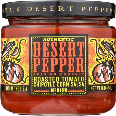 Desert Pepper Roasted Tomato Chipotle Corn Salsa, 16 Oz -- 6 Per Case. by Desert Pepper