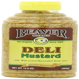 Beaver Brand Deli Mustard, 12.5-Ounce Squeezable Bottles (Pack of 6) by Beaver