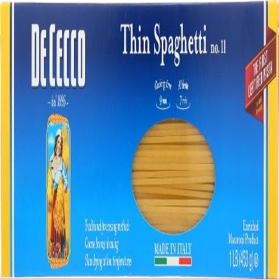 De Cecco Pasta, Thin Spaghetti, 16 Ounce (Pack of 5) by De Cecco