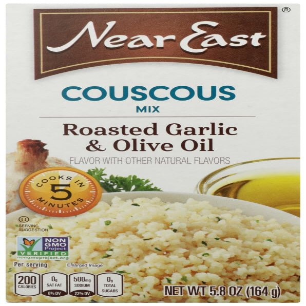 Near East Couscous Mix, Roasted Garlic & Olive Oil (Pack of 12 Boxes) by Near East
