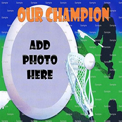 1/4 Sheet - LaCrosse Birthday - Cake Photo Frame - Edible Cake/Cupcake Topper - D4440