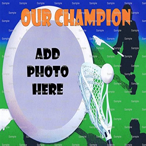 1/4 Sheet - LaCrosse Birthday - Cake Photo Frame - Edible Cake/Cupcake Topper - D4440