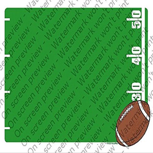 1/4 Sheet - Football Birthday - Cake Photo Frame - Edible Cake/Cupcake Topper - D4077