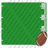 1/4 Sheet - Football Birthday - Cake Photo Frame - Edible Cake/Cupcake Topper - D4077 view 1