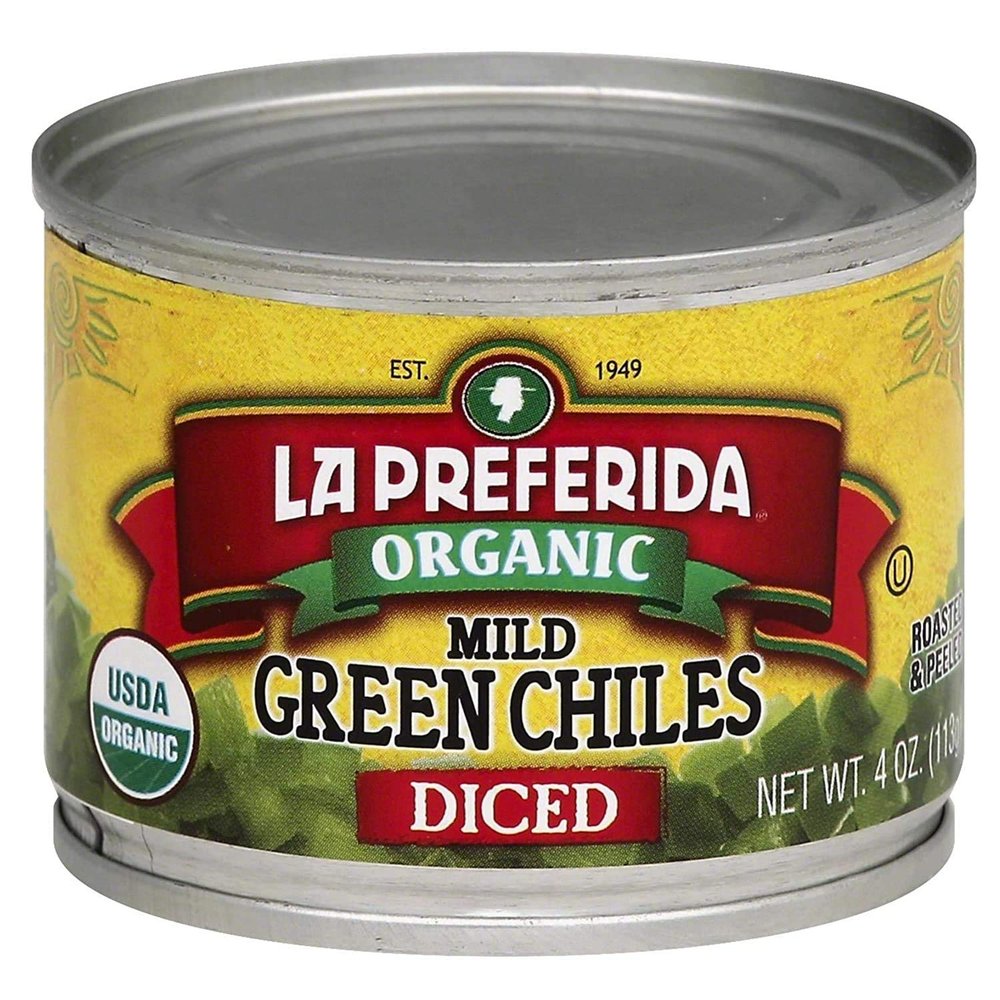 La Preferida Diced Green Chiles, Mild, 4-Ounce Cans (Pack of 24)