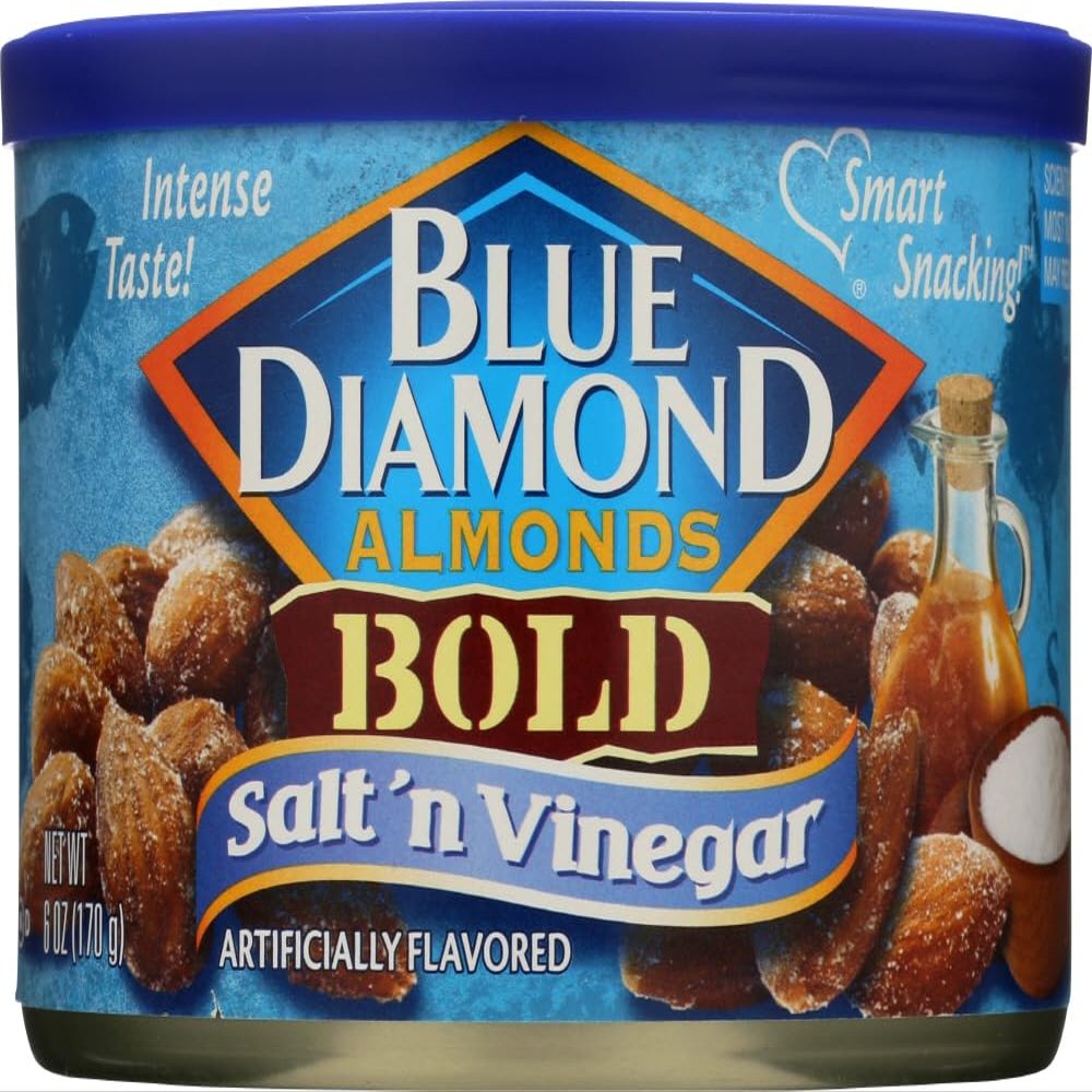 Blue Diamond Bold Almonds, Salt 'n Vinegar 6 oz (Pack of 2) by Blue Diamond Almonds