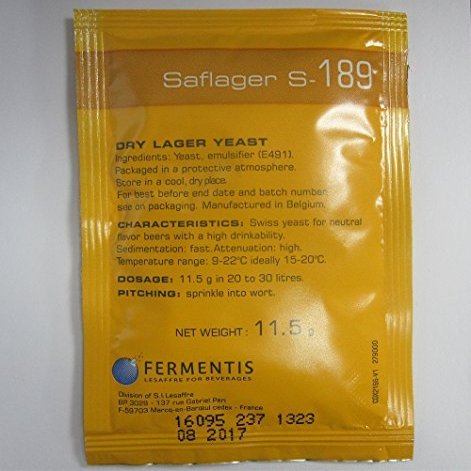 Fermentis Saflager S-189 Dry Lager Yeast (11.5 Gram Pack) by Fermentis