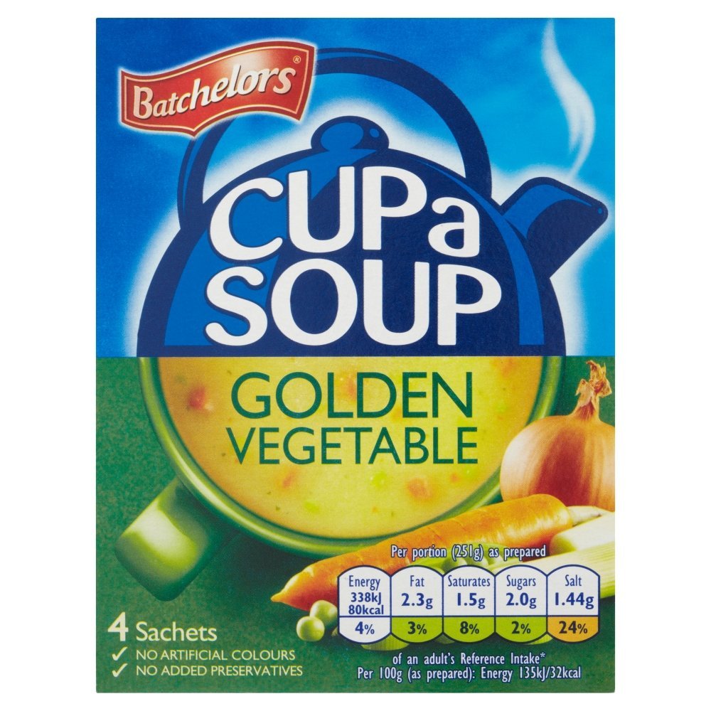 Batchelors Cup A Soup Golden Vegetable - 82g - Pack of 2 (82g x 2) by Batchelors