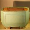 Bonsai Boy Light Blue Green Ceramic Bonsai Pot - Rectangle 10 x 8 x 4 view 1