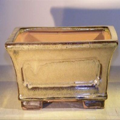 Bonsai Boy Olive Green Ceramic Bonsai Pot - Rectangle 10 x 8 x 4