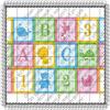 2" Round - Baby Blocks Baby Shower/Birthday - Edible Cake/Cupcake Topper - D20698 view 1