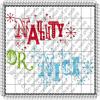 1/4 Sheet - Christmas Naughty List - Edible Cake/Cupcake Party Topper - D20707 view 1