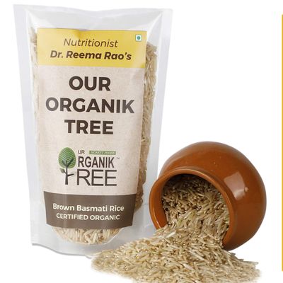 100 % organic Basmati Rice Brown (Long Grain) 500 Gms (17.64 OZ)