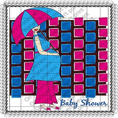 1/4 Sheet - Baby Shower Savvy Birthday - Edible Cake/Cupcake Party Topper - D248