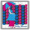 1/4 Sheet - Baby Shower Savvy Birthday - Edible Cake/Cupcake Party Topper - D248 view 1